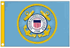 US Coast Guard Boat Flag 12" by 18"