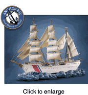 US Coast Guard Eagle Model Ship by Harbour Lights - click to enlarge