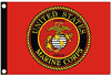 US Marine Corps Boat Flag 12" by 18"