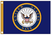 US Navy Boat Flag 12" by 18"
