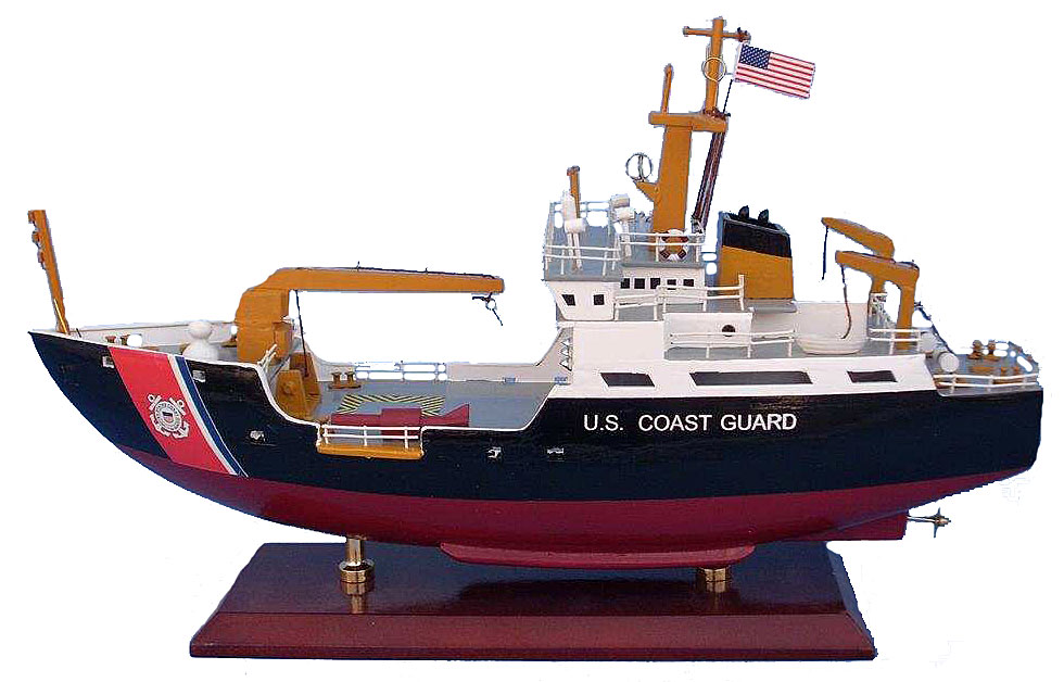 USCG Bouy Tender Wood Model Ship