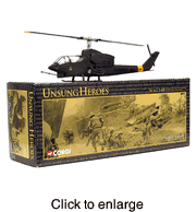 USMC AH-1J Huey Cobra Attack  Helicopter  Die Cast Model  - click to enlarge