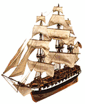USS Constellation Wooden Model Ship Kit by Artesania Latina