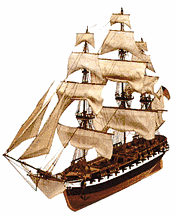 USS Constellation Wooden Model Ship Kit by Artesania Latina