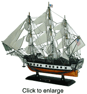 USS Constitution Wood Model Ship 20" - click to enlarge