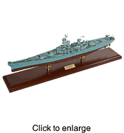 USS Missouri Wood Ship Model - click to enlarge