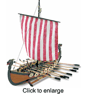 Viking Longboat Wood Model Boat Kit by Artesania Latina - click to enlarge