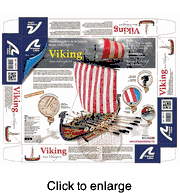 Viking Longboat Wood Model Kit  - click to enlarge