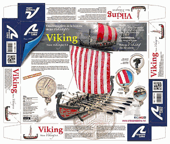 Viking Longboat Wood Model Kit 