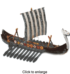 Viking Wood Boat Model Junior Kit by Constructo - click to enlarge