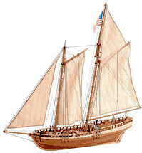 Virginia  Wood Model Ship Kit by Artesania Latina