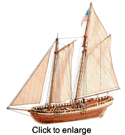 Virginia  Wood Model Ship Kit by Artesania Latina - click to enlarge
