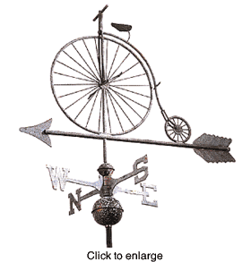Weathervane:  Bicycle - click to enlarge