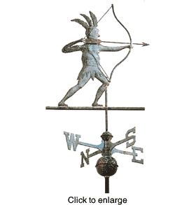 Weathervane: Indian - click to enlarge