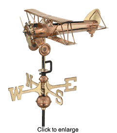 Weathervane (small): BiPlane - click to enlarge