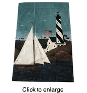 Welcome  Lighthouse Flag House Banner - click to enlarge