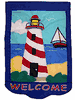 Welcome Lighthouse Garden Flag