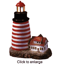 West Quoddy Head, ME. Lighthouse: 1858. - click to enlarge