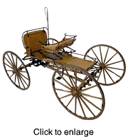 Western Mountain Buckboard Wagon Metal and Wood Model Kit - click to enlarge