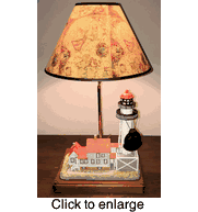 Whitefish Point Lighthouse Lefton Tablelamp - click to enlarge