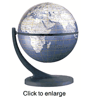 Wonder World Globe (Blue Diamond Marquise) 4.3" - click to enlarge