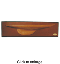 Wood Half Hull: Defender - click to enlarge