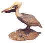Wood Pelican:  Standing 10"