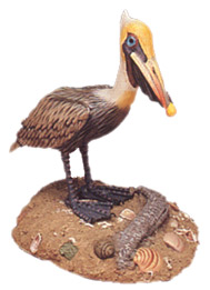 Wood Pelican: Standing 6.5"