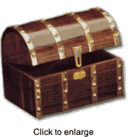 WOOD TREASURE CHEST - click to enlarge