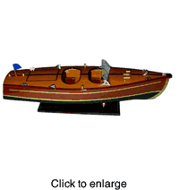 Wooden Classic Speed Boat Model  #2 - click to enlarge