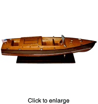 Wooden Classic Speed Boat Model - click to enlarge