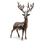 Woodlands King (buck deer) Bronze Sculpture