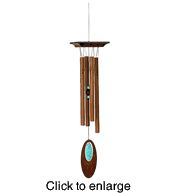 Woodstock Portrait Wind Chime - Turquoise    - click to enlarge