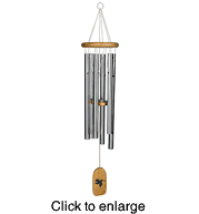 Woodstock Shalom Wind Chime - click to enlarge