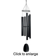 Woodstock Windsinger Windchimes: Chimes of King David - Black Tubes - click to enlarge