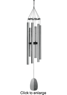 Woodstock Windsinger Windchimes Chimes of Orpheus Silver Tubes - click to enlarge