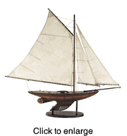 Yacht Ironsides Wood Model Boat - Small - click to enlarge