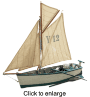 Yarmouth Cutter Model Boat - click to enlarge