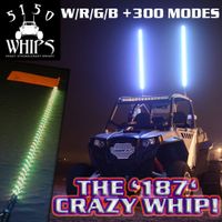 OUT OF STOCK !!! - NEW - 5 Foot - 5150 Whips - '187 CRAZY WHIP' w/ Remote - FREE SHIPPING