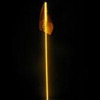 4' LED Safeglo Lighted Whip w Flag - ABMER - FREE SHIPPING
