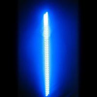 4' LED Safeglo Lighted Whip w Flag - BLUE - FREE SHIPPING
