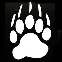 Bear Paw Vinyl Window Decal / Stickers