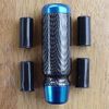 Blue Aluminum & Carbon Fiber Manual Shifter Handle