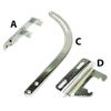 Chevy, 3 Piece Chrome Alternator Mounting Kit