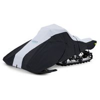 Deluxe Full Fit Snowwmobile Cover Black Medium