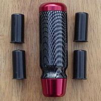 Red Aluminum & Carbon Fiber Manual Shifter Handle