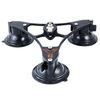 Vector Mount 12" Portable Tri-Base, Three Suction Cup Mounting Base - BLACK