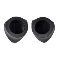 Yamaha Rhino 6.5" Round Rear Speaker Mounts Mounting Pods Enclosures Pair Black