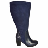 Brora Extra Wide Calf Extra Wide Calf Ladies Boot Ocean Nappa/Suede