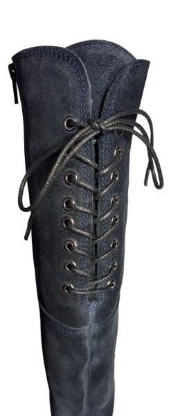 wide calf tie up boots
